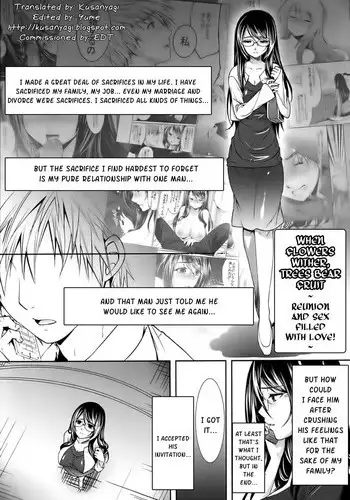 [Ohkami Ryosuke] Sange Ketsujitsu ~Saikai, Soshite ai no aru Sex | When Flowers Wither, Trees Bear Fruit~ (Hazukashii Chibusa) [English] [kusanyagi]